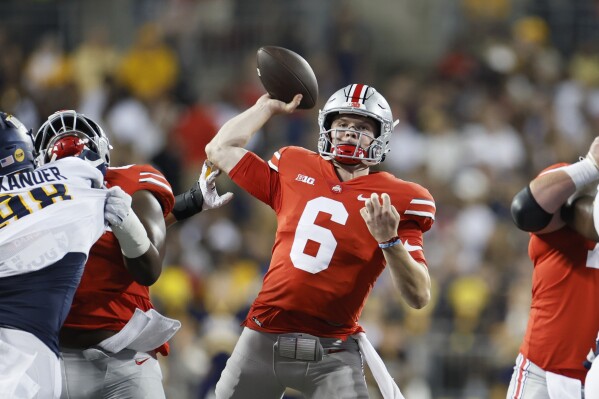 Kyle McCord gets the nod as starting QB for No. 3 Ohio State after 2 years as C.J. Stroud's backup | AP News