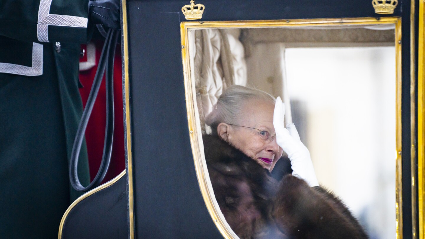 Queen Margrethe of Denmark makes her final public appearance before stepping down