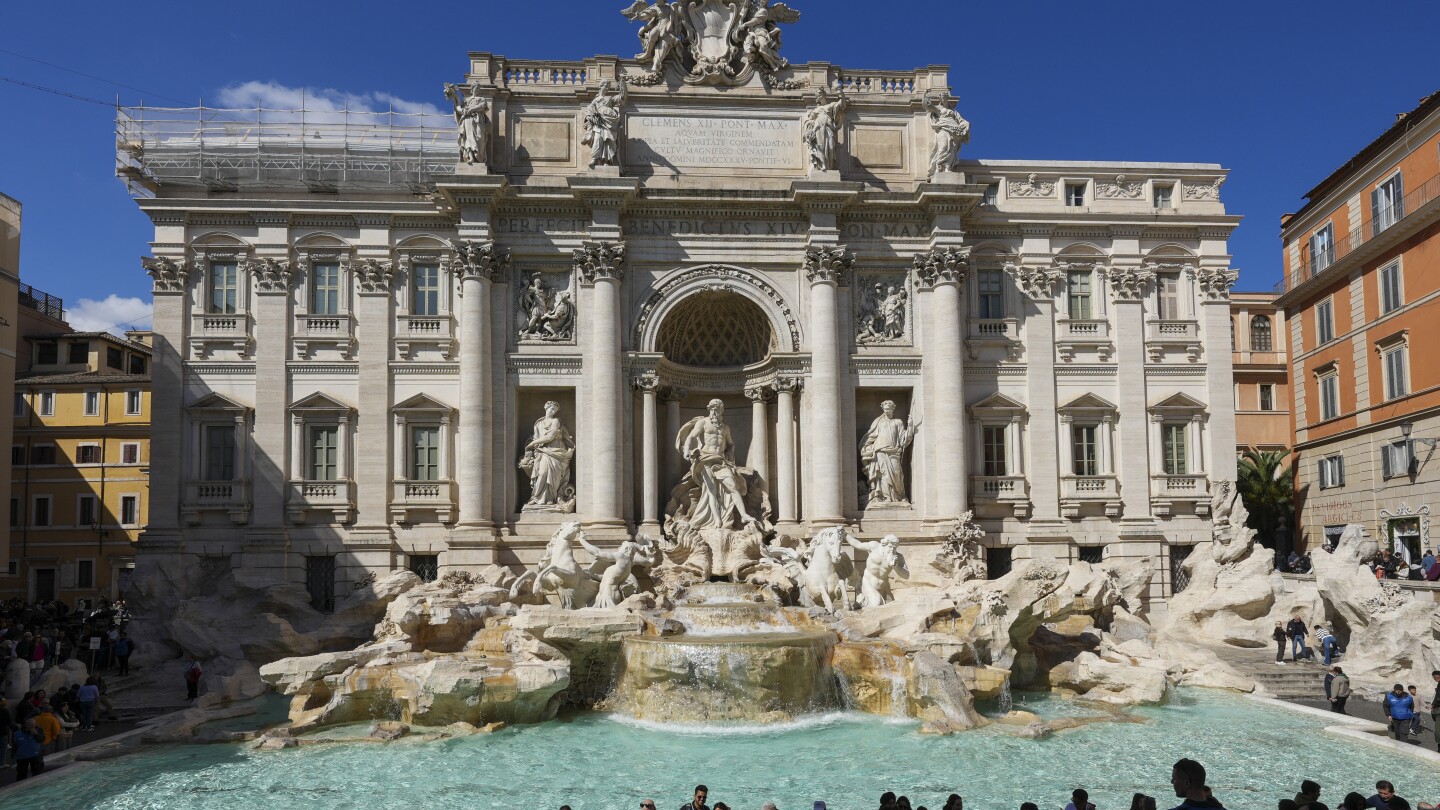 A rare peek at the hidden waterworks behind Rome’s Trevi Fountain
