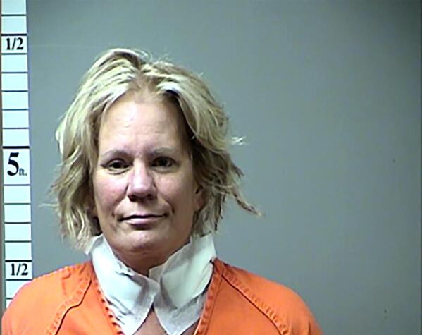 FILE - This 2016 file booking photo, provided by the St. Charles County, Mo., Prosecuting Attorney's Office shows Pamela Hupp. The Missouri woman serving a life sentence for killing a mentally disabled man has been charged with another murder. The St. Louis Post-Dispatch reports Hupp, 62, on Monday, July 12, 2021, was charged with first-degree murder and armed criminal action for the 2011 killing of her friend Elizabeth "Betsy" Faria. Lincoln County Prosecuting Attorney Mike Wood says Hupp staged Faria's death to make it look like her husband did it. (St. Charles County Missouri, Prosecuting Attorney's Office via AP, File)