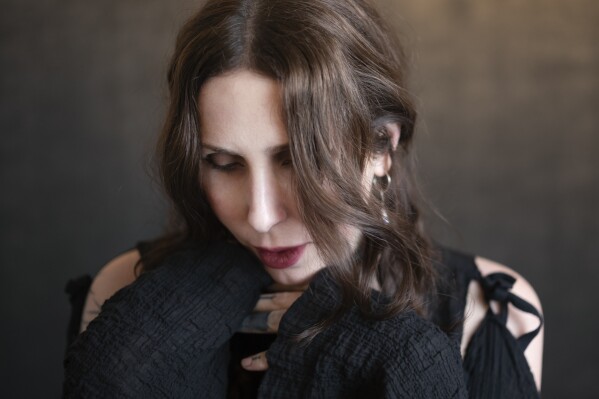Chelsea Wolfe poses for a portrait in Los Angeles on Friday, Jan. 26, 2024, to promote her album. (AP Photo/Richard Vogel)