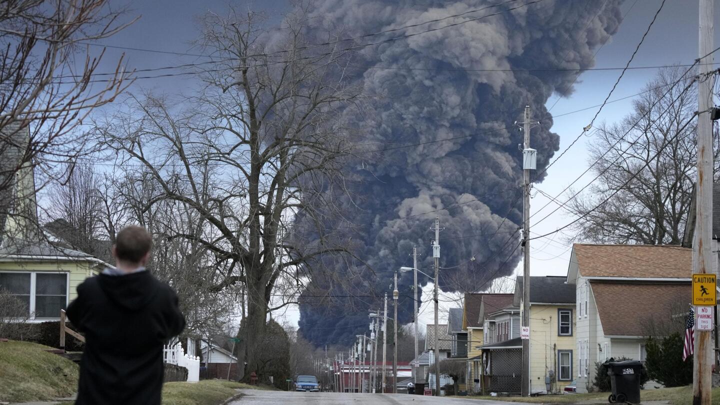 Toxic gases connected to Ohio train derailment cause concern