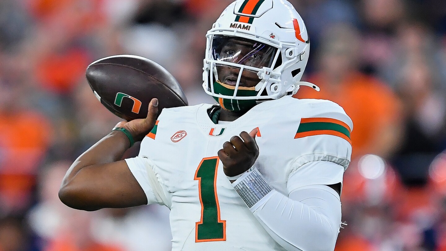 AP mock NFL draft: Giants trade up to take Cam Ward No. 1 and Raiders move up for Shedeur Sanders