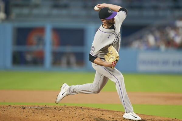 Lance Lynn pitches against the Rockies after the Dodgers retire