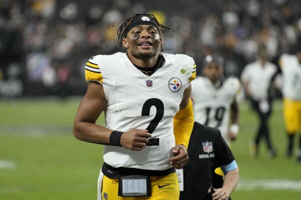 Justin Fields says he hasn't played well enough for Steelers to not consider Russell Wilson at QB | AP News