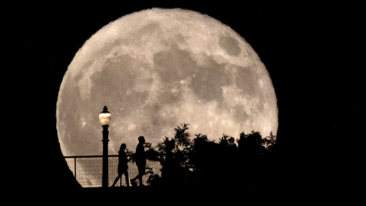 See photos of August’s supermoon, the first of four lunar spectacles