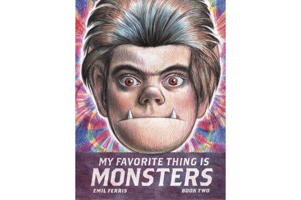 This cover image released by Fantagraphics Books shows "My Favorite Thing is Monsters, Book 2" by Emil Ferris. (Fantagraphics Books via AP)
