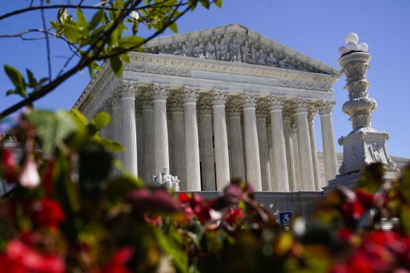 FILE - The U.S Supreme Court is seen, Oct. 11, 2022 in Washington. (AP Photo/Mariam Zuhaib, File)