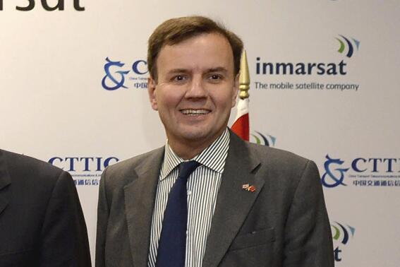 File - Greg Hands, the then Chief Secretary to the Treasury, pose for a photograph during a visit to Inmarsat in London, Thursday, Oct. 22, 2015. China lashed out Monday, Nov. 7, 2022, at a visit by Britain’s Trade Policy Minister Greg Hands to Taiwan, the latest in string of foreign officials to defy Beijing’s warnings over contact the self-governing island republic. (Anthony Devlin/Pool Photo via AP, File)