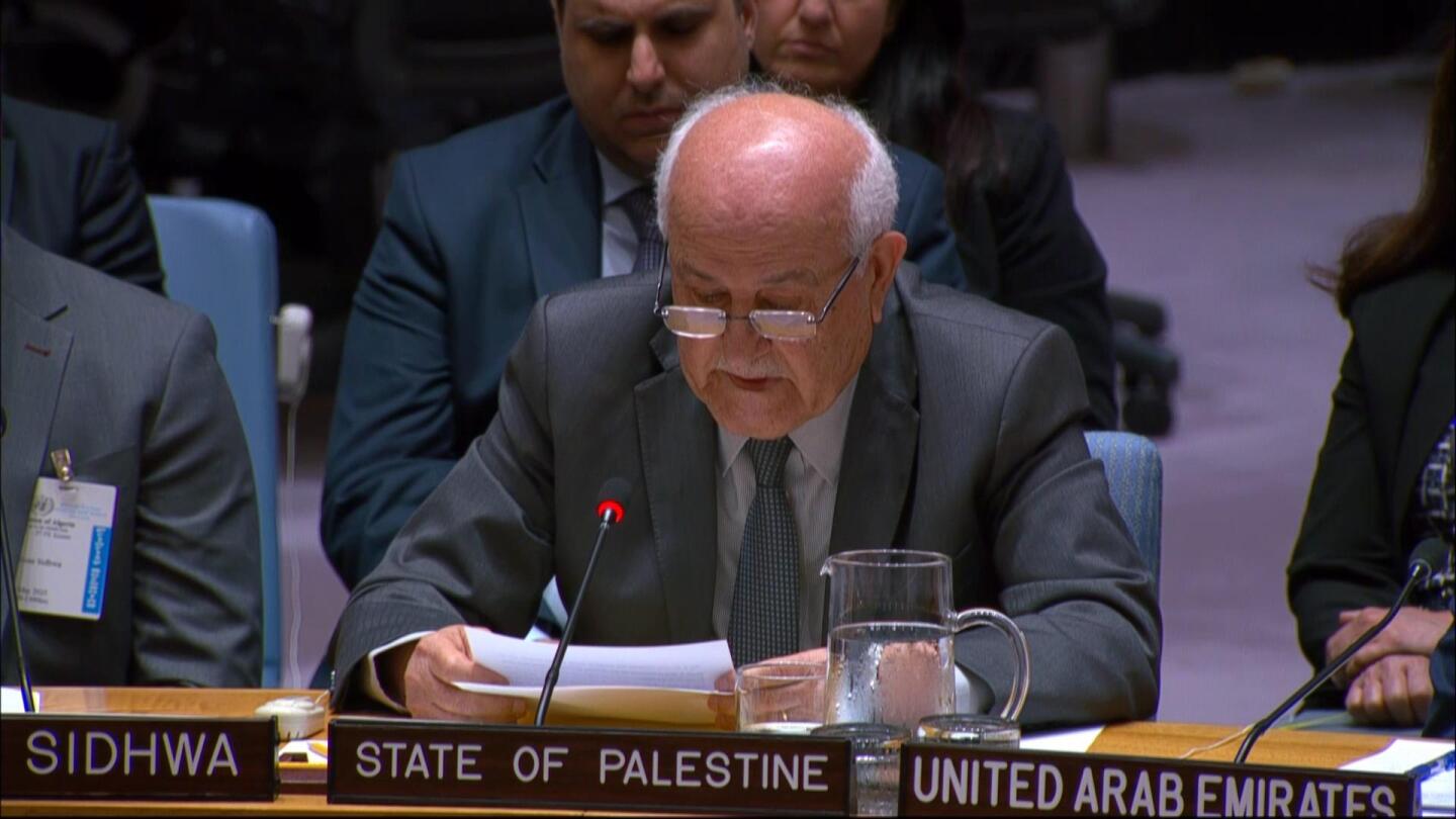 Palestinian UN Ambassador Tears Over Gaza Children Deaths