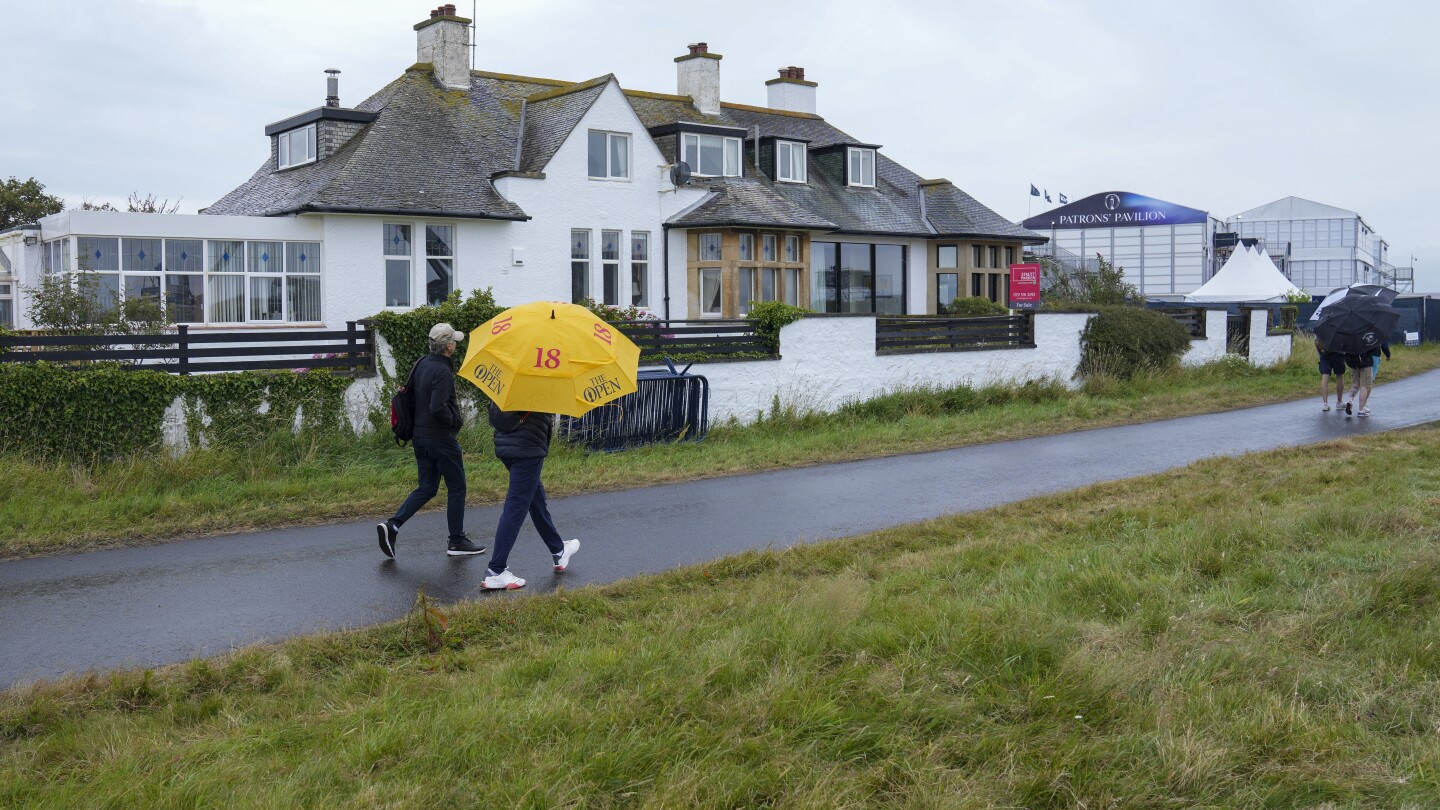 A house with best views of British Open is up for sale. It’s in the middle of the Royal Troon course