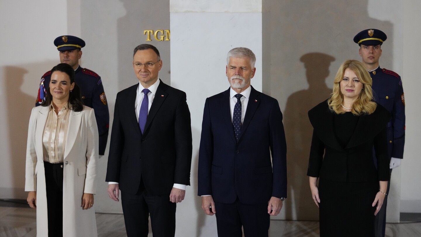 Leaders of 4 Central European states disagree on military aid for Ukraine but agree on other support