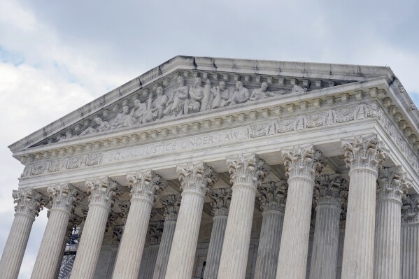 FILE - The U.S. Supreme Court is seen, April 25, 2024, in Washington. (AP Photo/Mariam Zuhaib)
