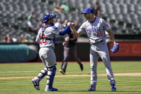 Cubs hammer A's bullpen in 12-2 win for 3-game sweep