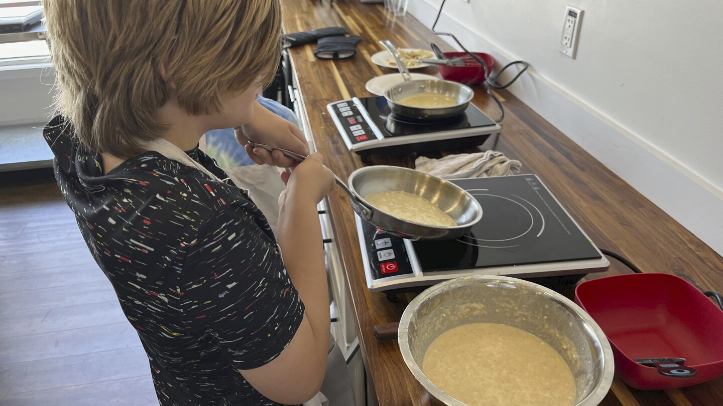 Cooking with children teaches a healthy and more
