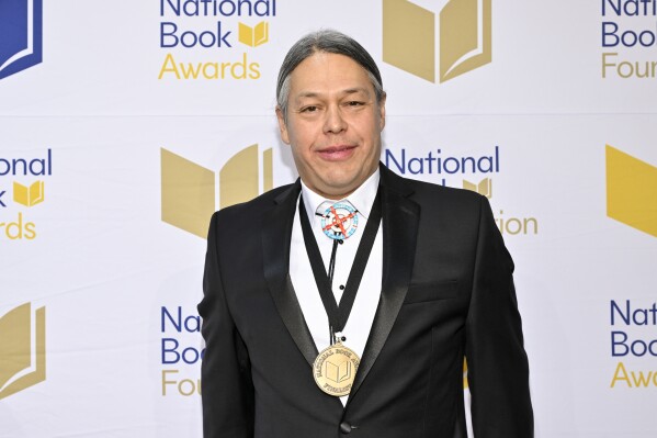 Ned Blackhawk attends the 74th National Book Awards ceremony at Cipriani Wall Street on Wednesday, Nov. 15, 2023, in New York. (Photo by Evan Agostini/Invision/AP)