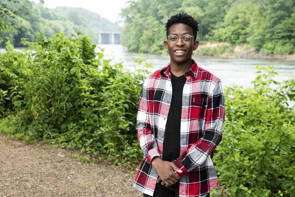 FILE - Country rapper Breland poses for a portrait in Atlanta on June 21, 2020. The 27-year-old New Jersey native released his debut full-length record “Cross Country” this month. (Photo by Paul R. Giunta/Invision/AP, File)