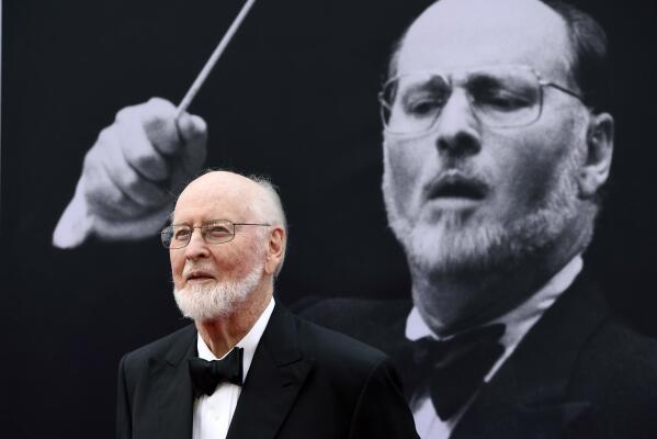 FILE - Composer John Williams poses on the red carpet at the 2016 AFI Life Achievement Award Gala Tribute to John Williams in Los Angeles on June 9, 2016. Williams is nominated for an Oscar for original score for "The Fabelmans." (Photo by Chris Pizzello/Invision/AP, File)
