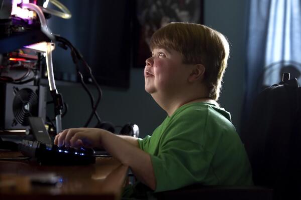 FILE - This undated photo shows Terry Horgan of Montour Falls, N.Y. Horgan, 27, the lone volunteer in a gene-editing study targeting a rare form of Duchenne muscular dystrophy, likely died after having a reaction to the virus that delivered the therapy in his body, researchers concluded in an early study released in May 2023. (Kate Collins/The Journal via AP, File)