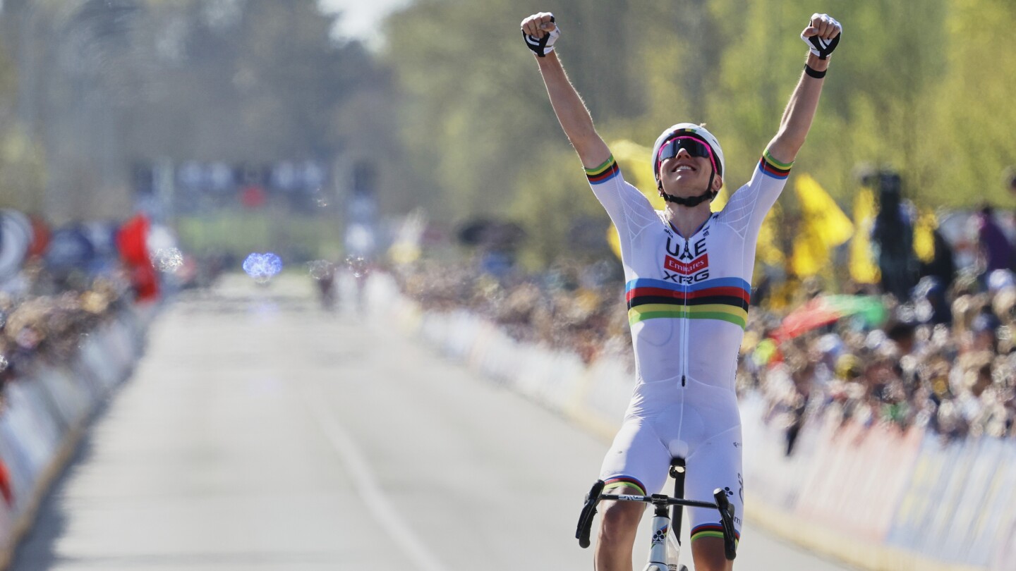 Pogacar wins Tour de Flanders with another solo attack