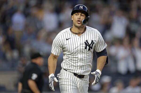 Yankees slugger Giancarlo Stanton hits 119.9 mph home run, hardest-hit ball  in majors this season | AP News