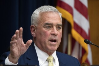 FILE - Chairman Brad Wenstrup, R-Ohio, speaks during a House Select Subcommittee hearing on the Coronavirus pandemic investigation of the origins of COVID-19, April 18, 2023, on Capitol Hill in Washington. Wenstrup, who leads the House GOP's investigation of the origins of COVID-19, says he won't seek reelection next year. (AP Photo/Manuel Balce Ceneta, File)