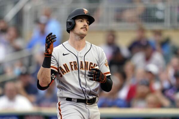 San Francisco Giants' Aaron Sanchez throws to first base during