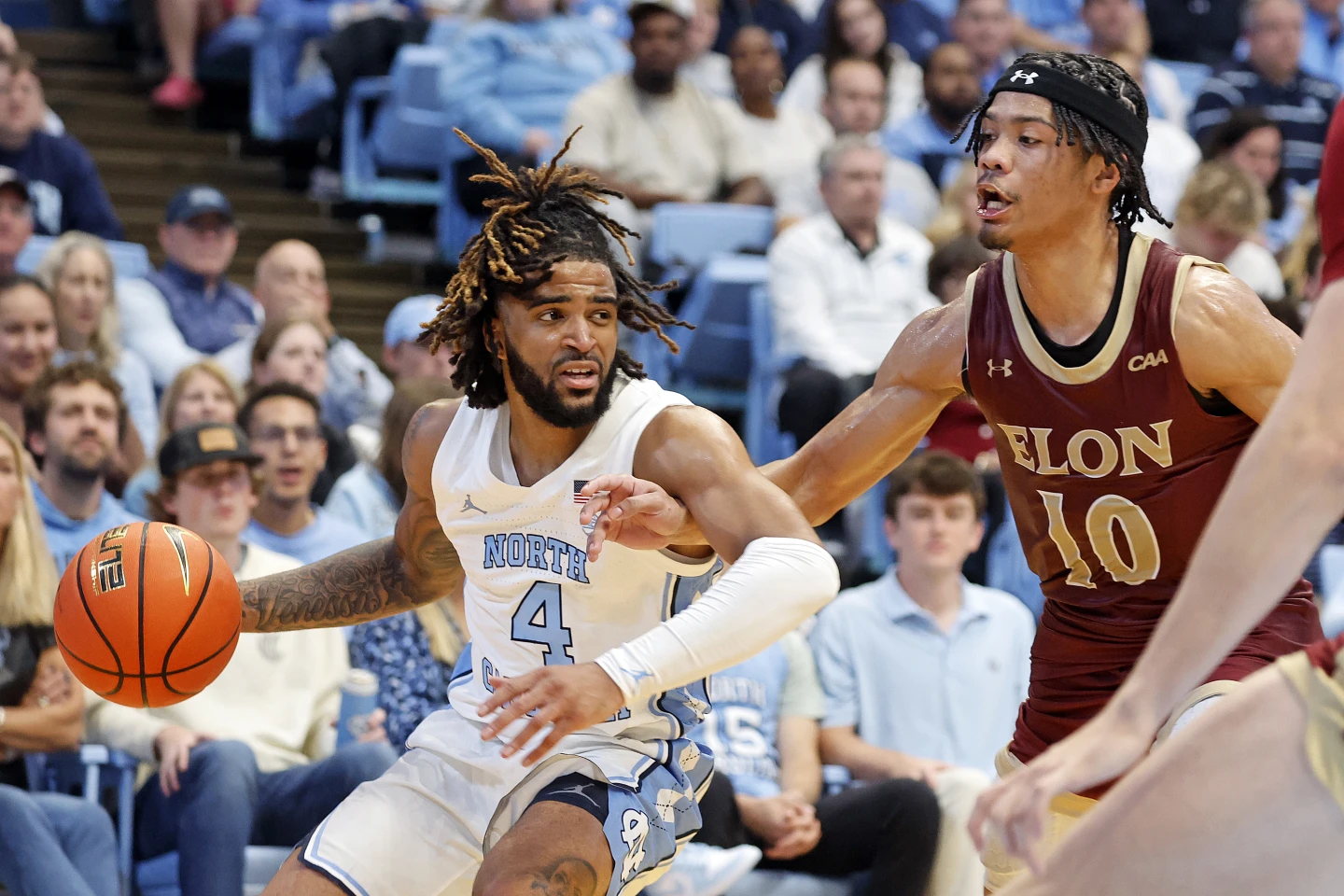RJ Davis scores 24, helps rally No. 9 North Carolina past Elon