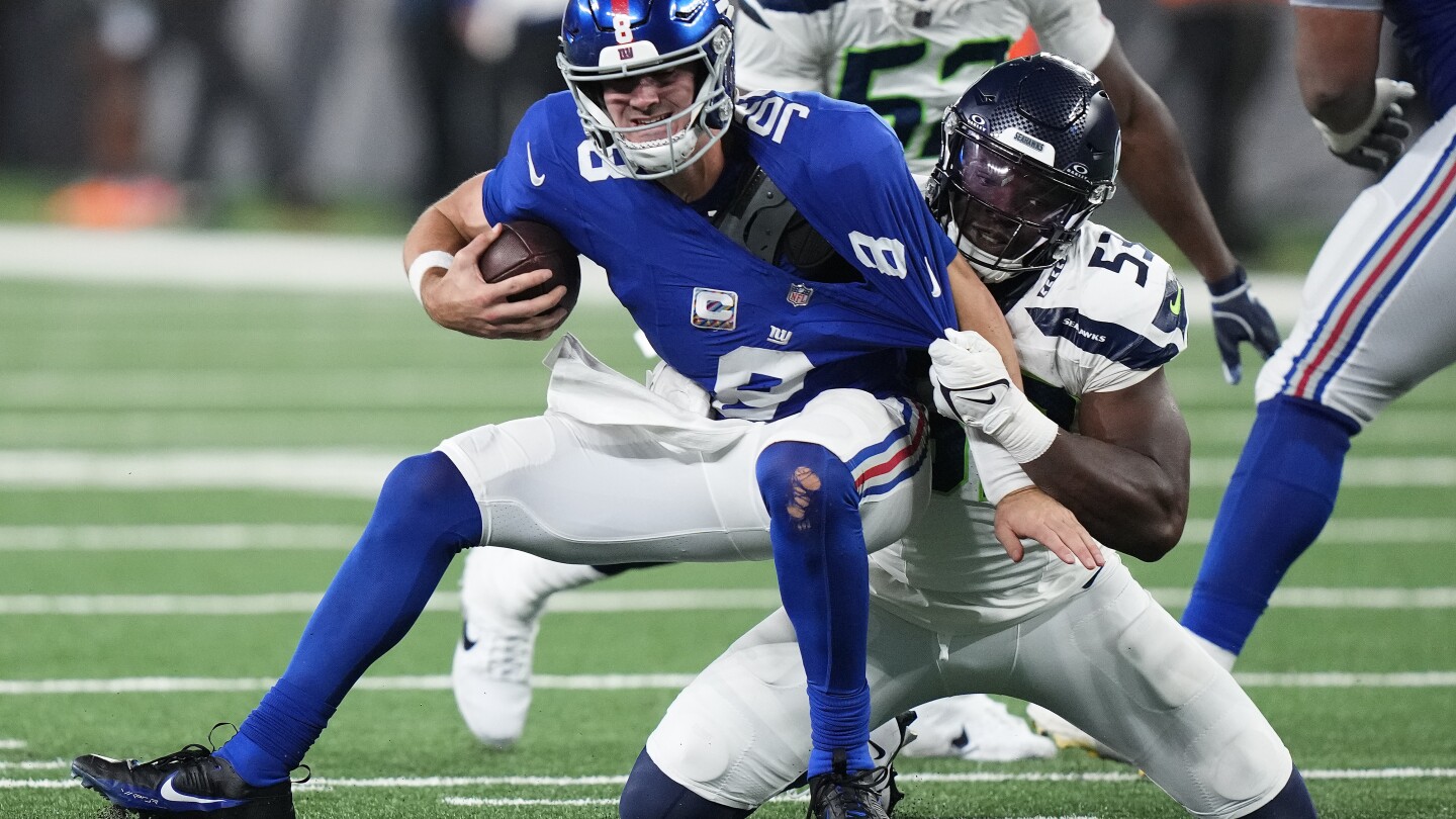 Daniel Jones sacked 11 times as Seattle Seahawks rout New York Giants, NFL
