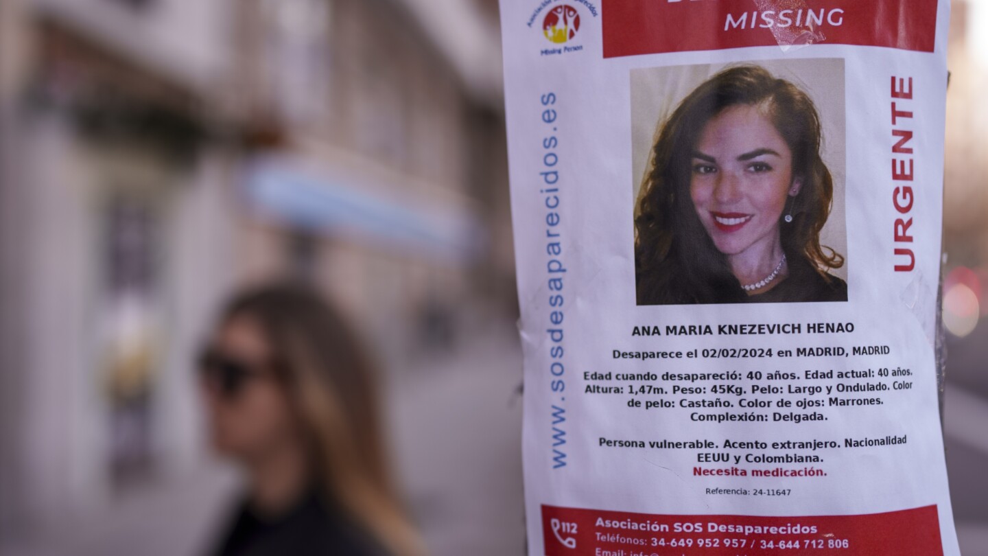 Esposo de mujer desaparecida de Florida acusada de desaparición en España