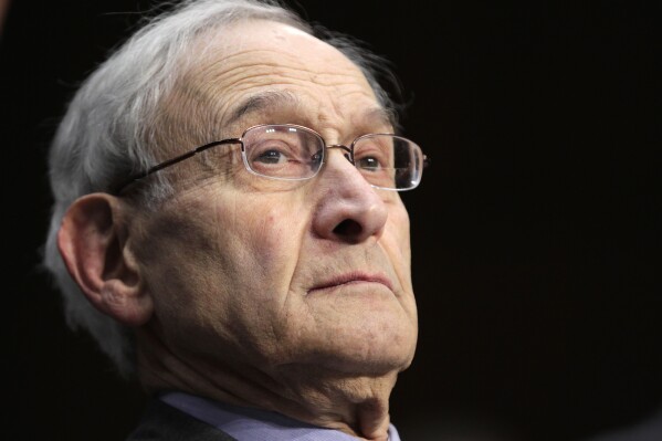 FILE - Harvard University law professor and former U.S. solicitor general Charles Fried testifies before the Senate Judiciary Committee, Feb. 2, 2011, on Capitol Hill in Washington. Fried, a former solicitor general and conservative legal scholar who taught at Harvard Law School for decades, died Tuesday, Jan. 23, 2024. He was 88. (AP Photo/J. Scott Applewhite, File)