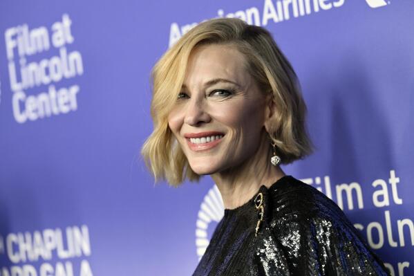Honoree Cate Blanchett attends the 47th annual Chaplin Award Gala at Alice Tully Hall on Monday, April 25, 2022, in New York. (Photo by Evan Agostini/Invision/AP)