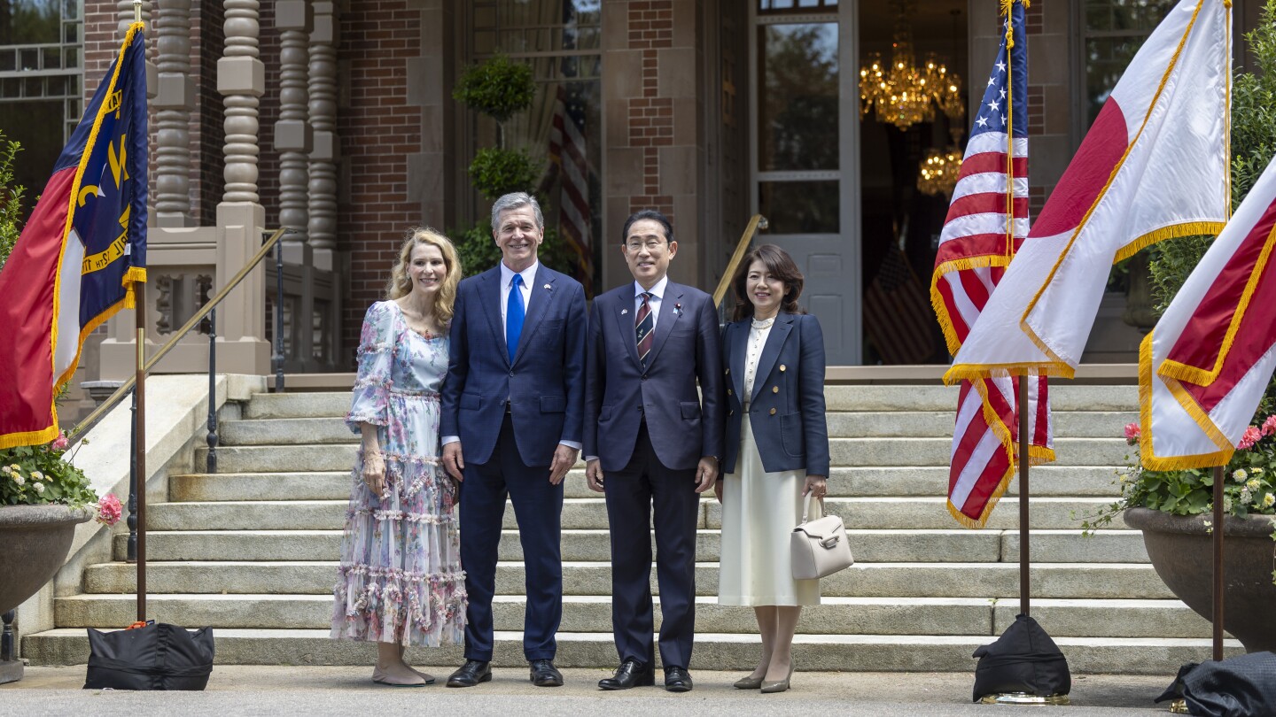 ノースカロライナ州、岸田日本首相の歴史的な訪問者を迎える