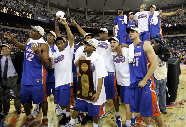 The 2006 NCAA tournament, where Florida defeated UCLA in the championship game, was the end of the line for the pool.  (AP Photos/Michael Conroy)
