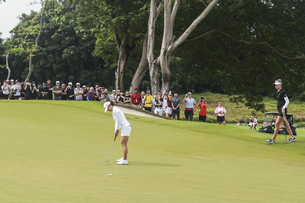 Jin Young Ko wins LPGA Singapore by two strokes AP News