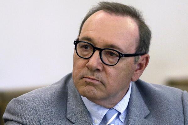 Actor Kevin Spacey attends a pretrial hearing on Monday, June 3, 2019, at district court in Nantucket, Mass. British police say actor Kevin Spacey is expected to appear in a court in London this week after he was charged with sexual offenses against three men. Spacey, 62, is accused of four counts of sexual assault and one count of causing a person to engage in penetrative sexual activity without consent. (AP Photo/Steven Senne)