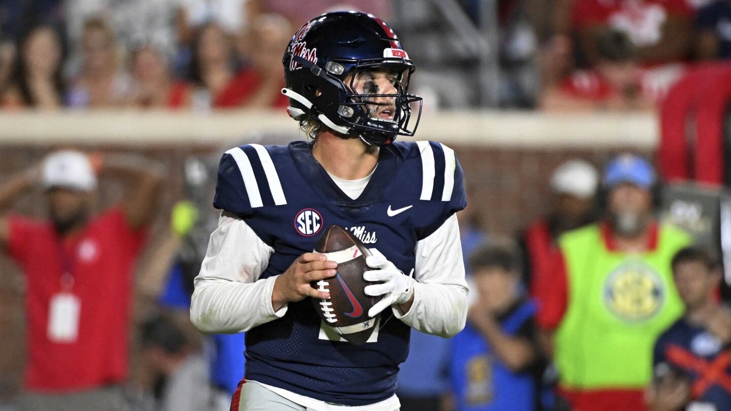 Dart runs for 2 TDs, throws for a third, as No. 17 Ole Miss pulls away to beat Georgia Tech 48-23