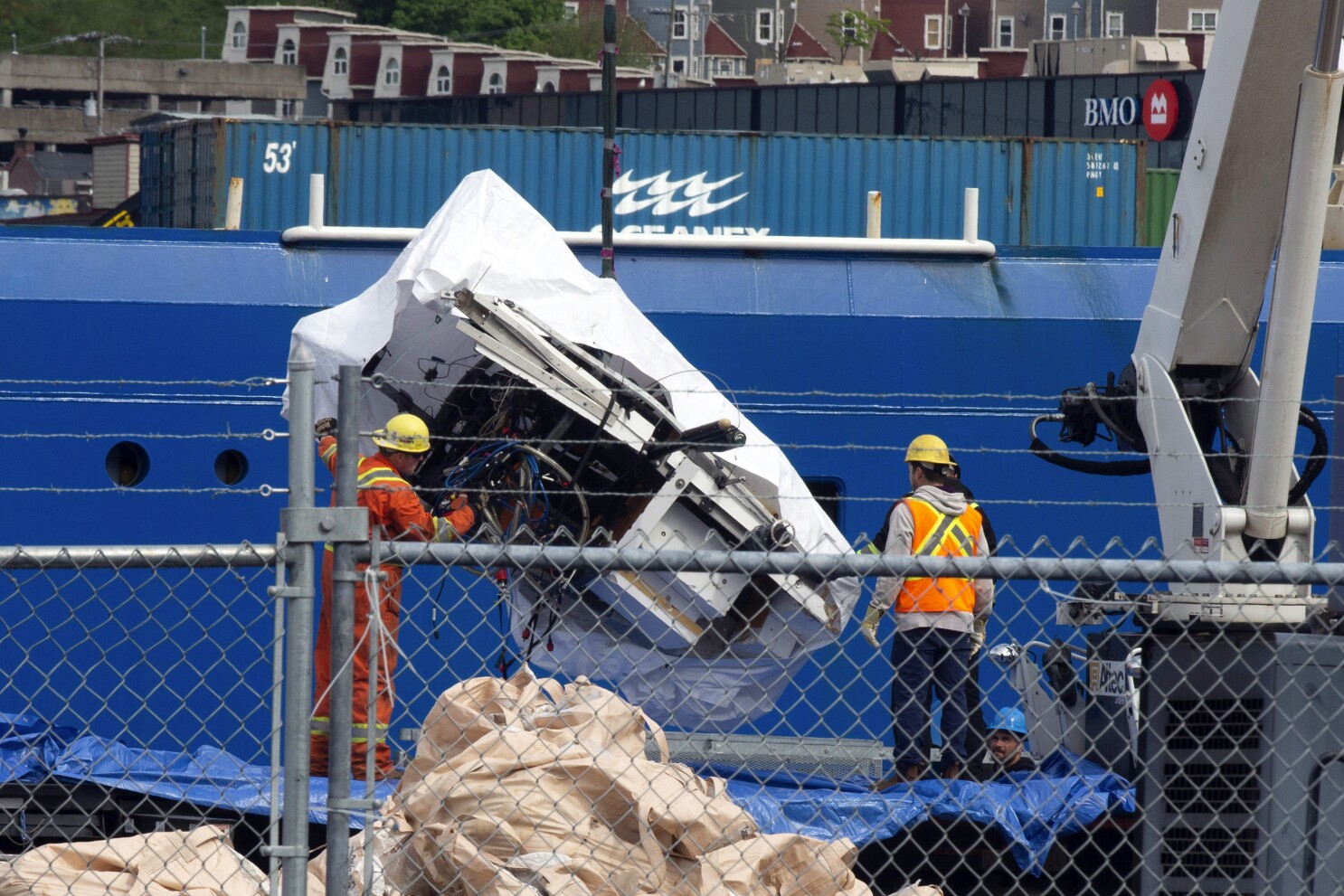 Vessel's implosion can be heard on new video from expedition to Titanic wreckage