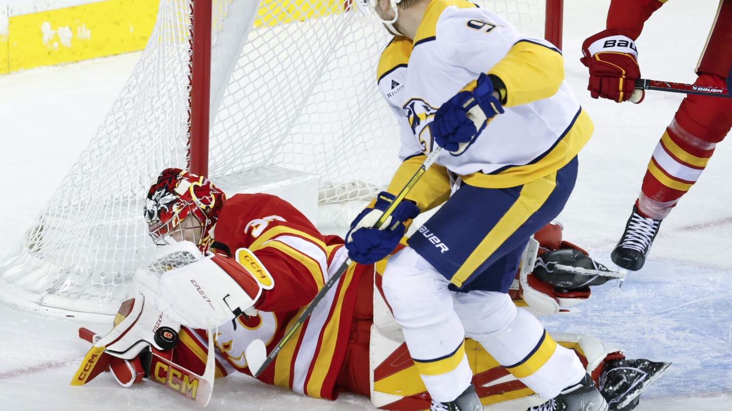 Calgary Flames Beat Nashville Predators 2-0