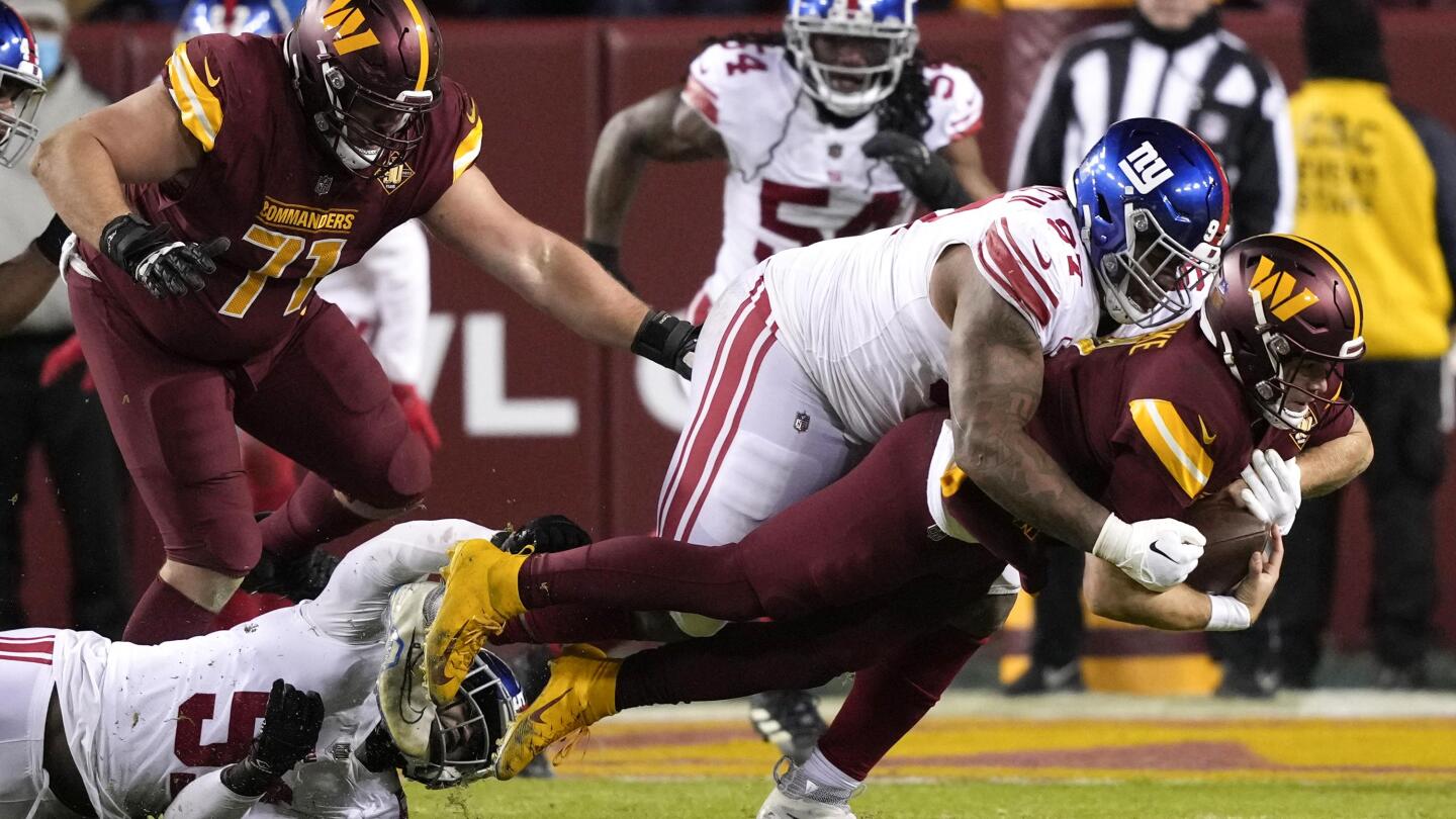 New York Giants 20-12 Washington Commanders, NFL highlights, Video, Watch  TV Show