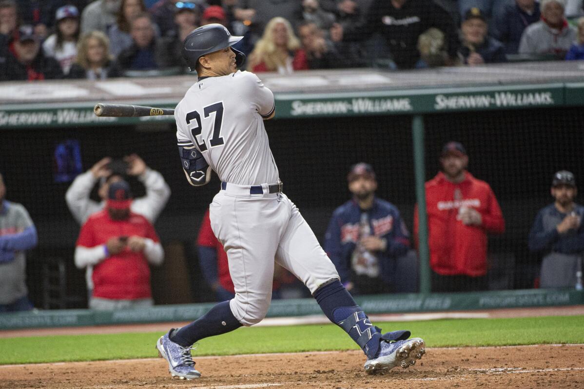 Yankees' Stanton out 6 weeks with strained hamstring | AP News