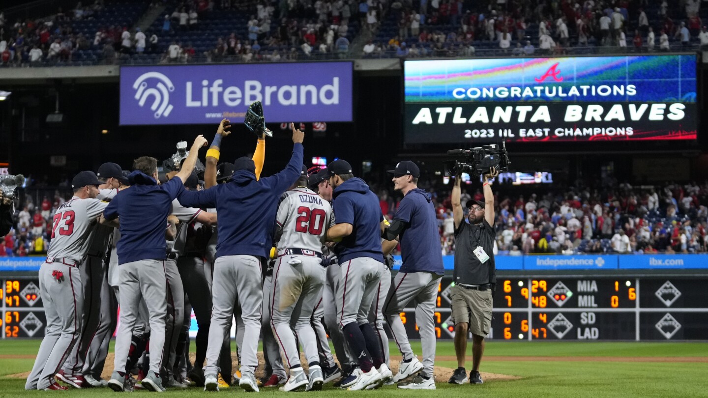 Braves win 21st division title, most in MLB history