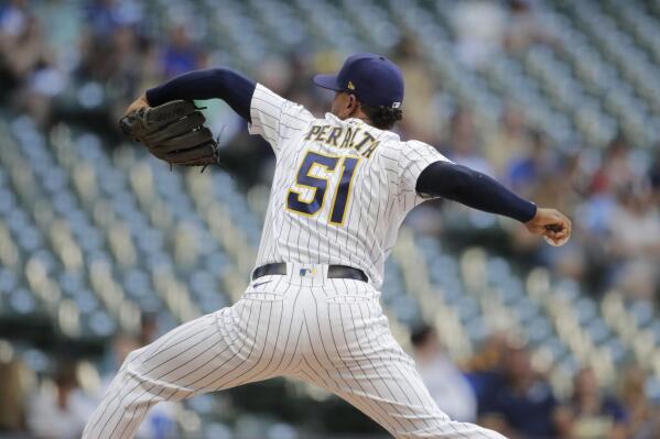 Peralta nearly throws birthday no-no, Brewers beat D'backs - The San Diego  Union-Tribune