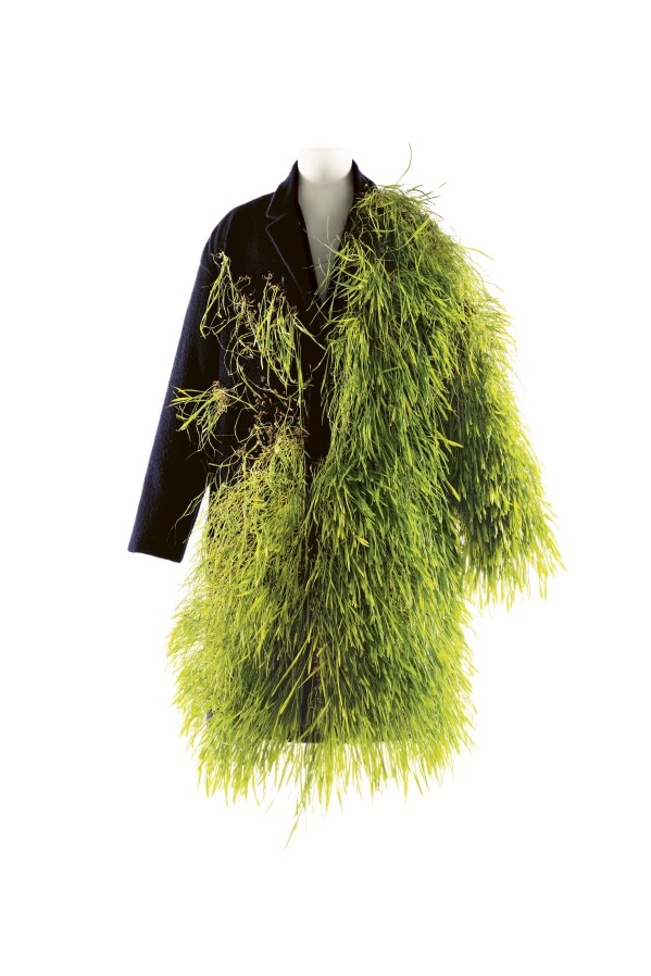 This image released by The Metropolitan Museum of Art shows a Jonathan Anderson for LOEWE coat. Anderson is one of many designers whose work will be included in The Costume Institute's 2024 exhibition, "Sleeping Beauties: Reawakening Fashion," on view from May 10 through Sept. 2, 2024. (Nick Knight/The Metropolitan Museum of Art via AP)