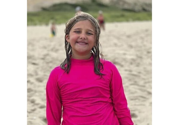This photo provided by her family on Monday, Oct. 2, 2023, shows Charlotte Sena, 9, who vanished during a camping trip in upstate New York. Authorities say that Sena has been found safe Monday, following a two day search. She went missing while riding her bicycle Saturday evening, Sept. 30, 2023, in Moreau Lake State Park, about 35 miles (60 kilometers) north of Albany, N.Y. (Family photo via AP)