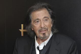 FILE - Al Pacino, winner of the Hollywood supporting actor award for "The Irishman," poses backstage at the 23rd annual Hollywood Film Awards in Beverly Hills, Calif., on Nov. 3, 2019. A representative for Al Pacino confirms that the 83-year-old actor and 29-year-old Noor Alfallah are expecting a baby. (Photo by Richard Shotwell/Invision/AP, File)