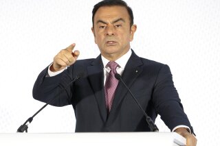 
              FILE - In this Feb. 12, 2015, file photo, Chairman and CEO of Renault-Nissan Carlos Ghosn addresses media during a press conference held in Paris. The board of French carmaker Renault SA plans to meet to choose new leadership to replace auto industry powerhouse Carlos Ghosn, fighting fraud charges in Japan. (AP Photo/Jacques Brinon, File)
            