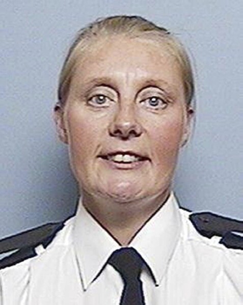 This undated handout photo issued by West Yorkshire Police shows police officer Sharon Beshenivsky. Piran Ditta Khan has been found guilty at Leeds Crown Court of the murder of the 38 year-old police constable, who was shot during an armed robbery in Bradford in 2005. (West Yorkshire Police via AP)