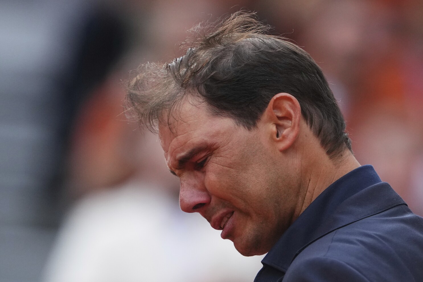 Rafael Nadal is honored at a French Open ceremony