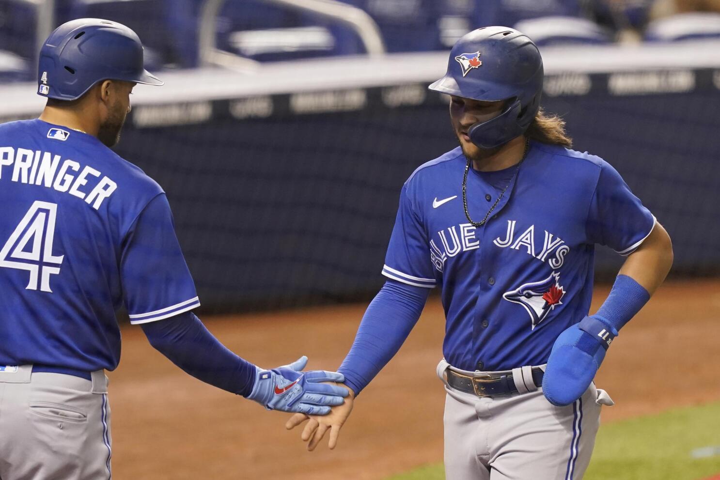 Blue Jays' George Springer returns from quad strain, to bat fifth at  Marlins